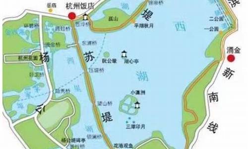 西湖旅游路线规划_西湖旅游路线规划图